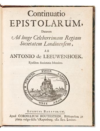 van Leeuwenhoek, Antonie (1632-1723) Continuatio Epistolarum Datarum ad Longe Celeberrimam Regiam Societatem Londinensem.